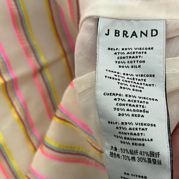 J Brand Multi Color Stripe Tank Top Size Small - Picture 9 of 9